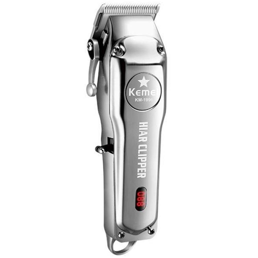 032b2cc936860b03048302d991c3498f1758812791.jpg Kemei KM-1996 Professional Cordless Hair Clipper. Rechargeable electric hair cutting machine for home & salon use. Buy clipper. - Image 1