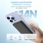 Magnetic Power Bank 5000mAh - 15W Ultra Slim Wireless Charger | Magsafe Compatible for iPhone & Android | Fast Portable Charging - Image 6