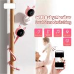 Smart WiFi Baby Monitor - No Glow Night Vision Camera with Bluetooth Remote, 360° Coverage for Child Safety - Image 4