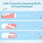 Cordless Water Dental Flosser - 5 Cleaning Modes, IPX7 Waterproof, Portable Oral Irrigator for Home & Travel (Black) - Image 7