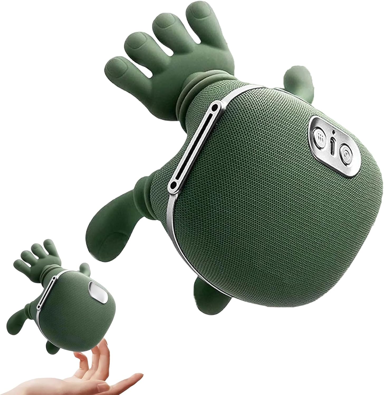 6d6c322478085c5d6936f2c019ecebf61765295931.jpg Master Hand Neck & Shoulder Massager with Heat. 3-mode , 2 temp levels & cordless design for back & legs. Green. - Image 1