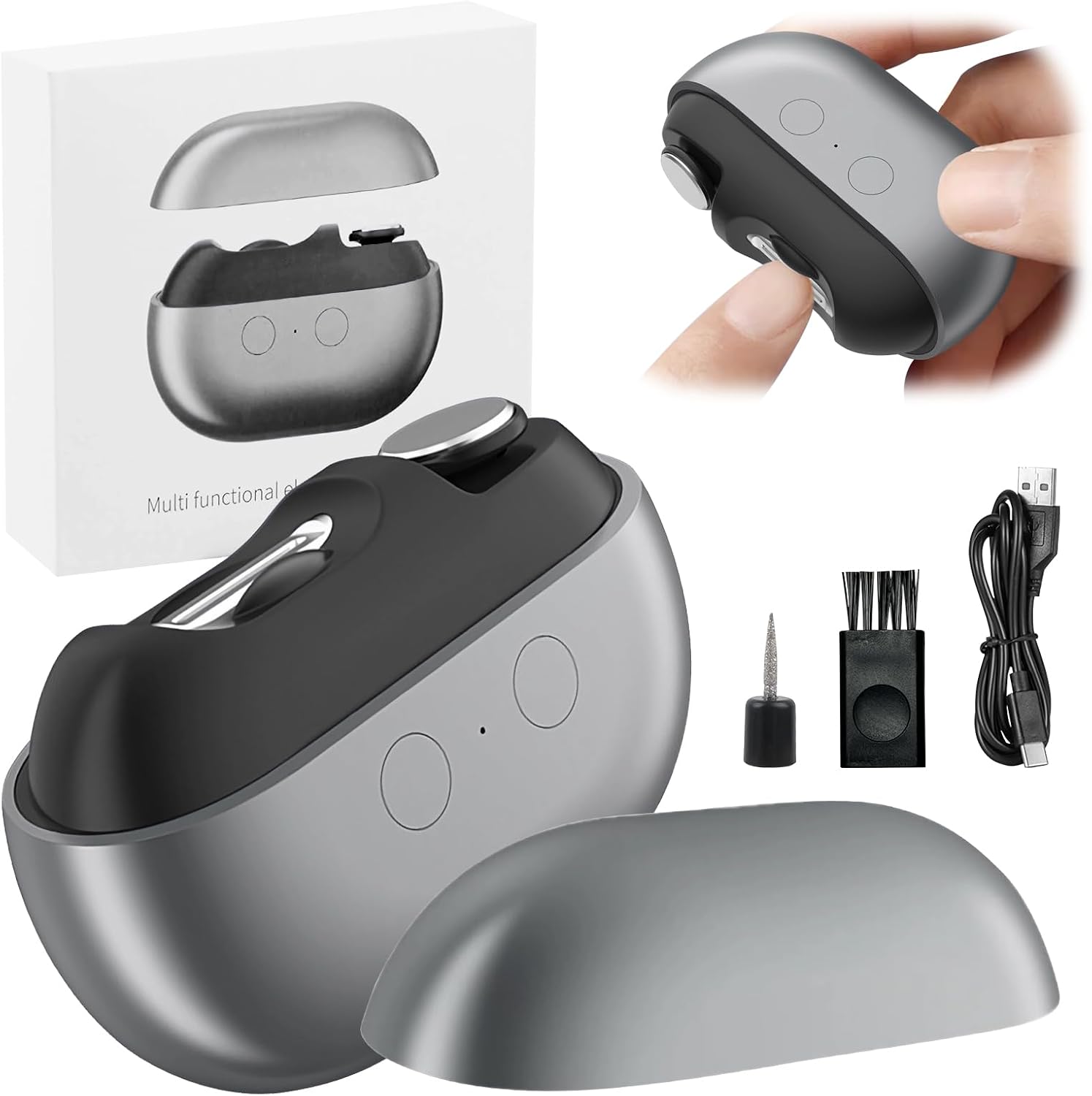 7652c4b763e4a18108d27cd0e73b2d1c1753257037.jpg 2-in-1 Electric Nail Clipper & File - USB Rechargeable Manicure/Pedicure Kit with LED Light, 2 Speeds for Professional Results - Image 1