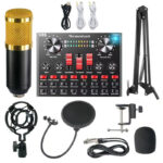 BM800 Condenser Microphone Kit - Professional Studio Recording & Live Stream Bundle with V8S Sound Card & Full Accessories