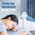 Portable Handheld Turbo Fan - High-Speed Rechargeable Personal Fan with Plastic Body for Travel, Outdoor, Home & Office - Image 4