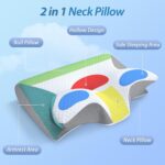 Memory Foam Cervical Pillow - 2-in-1 Ergonomic Orthopedic Pillow for Neck Pain Relief, All Sleeping Positions - Image 4
