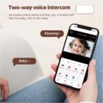 Smart WiFi Baby Monitor - No Glow Night Vision Camera with Bluetooth Remote, 360° Coverage for Child Safety - Image 7