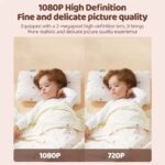 Smart WiFi Baby Monitor - No Glow Night Vision Camera with Bluetooth Remote, 360° Coverage for Child Safety - Image 5