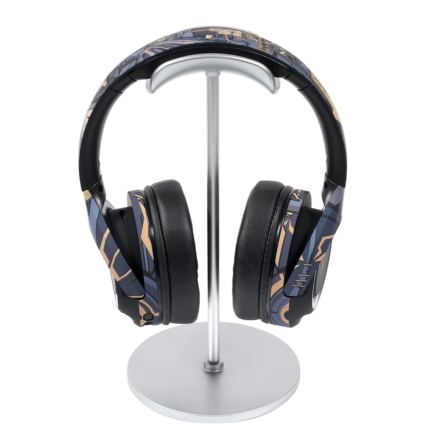 f23119aea1e9cba4f91966320c93f97f1756126468.jpg Universal Headphone Stand - Aluminum Holder with Stable Base for All Headset Sizes, Desk Organizer for Gaming & Studio Use (Multi-Colour) - Image 1