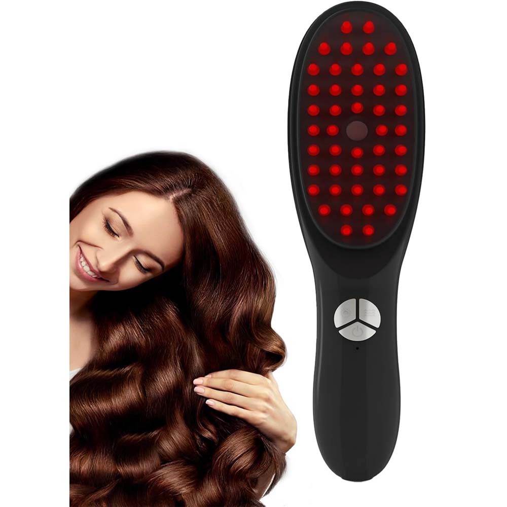 f3ccdd27d2000e3f9255a7e3e2c488001741165380.jpg Electric Scalp Massage Comb - LED Light, 3 Vibration Modes, Rechargeable Hair Growth & Stress Relief Tool - Image 1