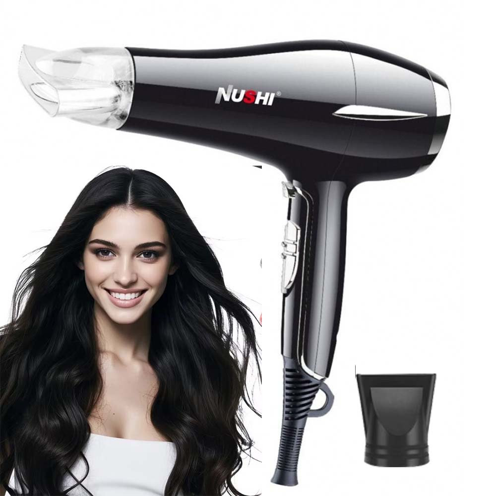 f3ccdd27d2000e3f9255a7e3e2c488001758798238.jpg NUSHI NS-2201 Professional Hair Dryer. 2000W powerful motor for fast drying with ionic technology & multiple heat/speed settings. - Image 1