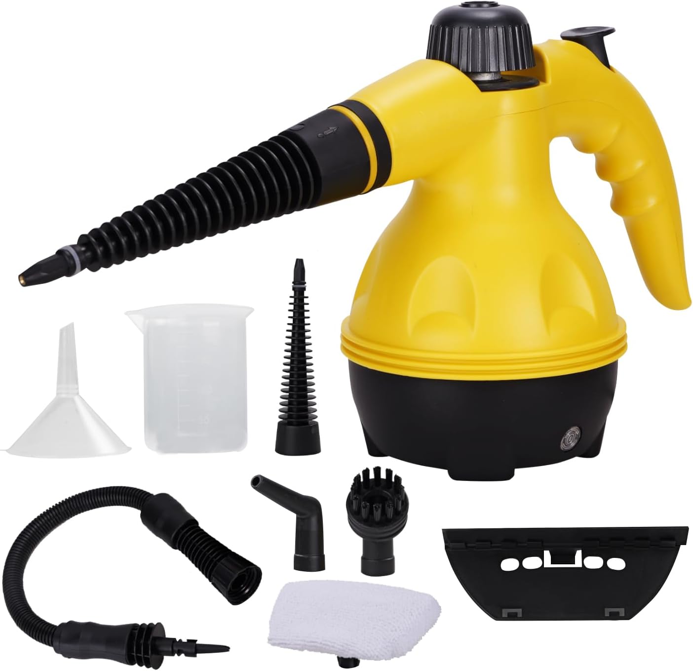 546d8dfcb9d5f0229c71ffa56749efed1747114534.jpg Powerful Pressurized Handheld Steam Cleaner - 9pc Kit for Multi-Surface Cleaning (Kitchen, Bathroom, Car, Windows, Grime - Image 1
